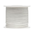 Remington Industries 30 AWG Gauge Stranded Hook Up Wire, 500 ft Length, White, 0.0100" Diameter, PTFE, 600 Volts 30PTFESTRWHI500